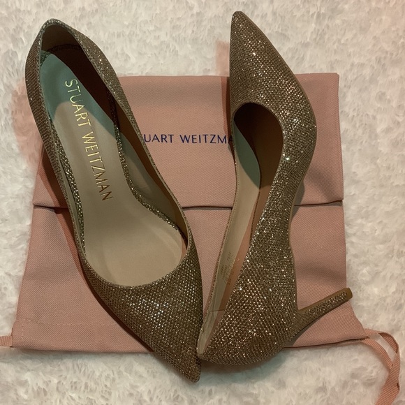 Stuart Weitzman, Golden STUART 85 PUMP US 8.5, NWOT - Picture 4 of 15